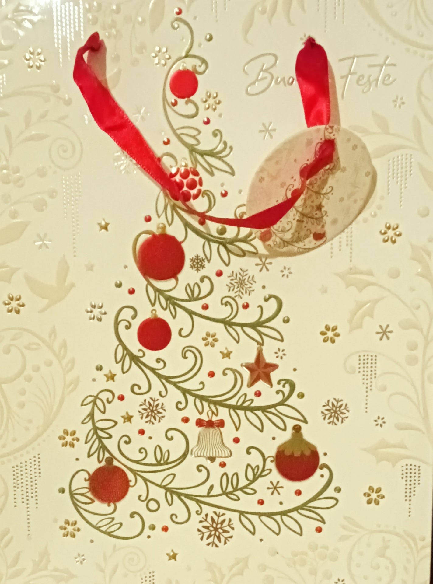 Shopper 26x32,4x12,7cm "Buone feste"