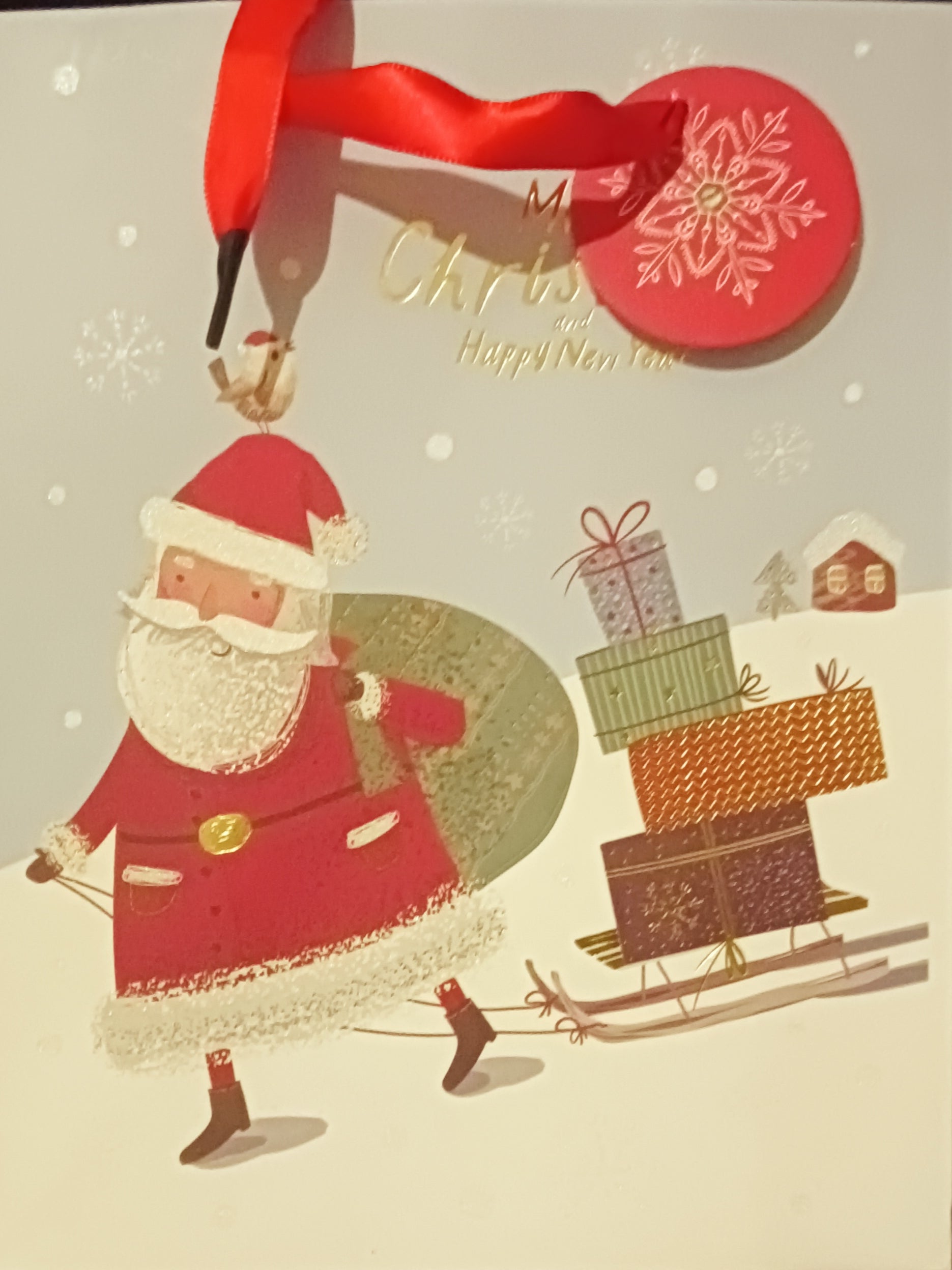 Shopper 18x23x10 cm "Merry Christmas and Happy New Year"