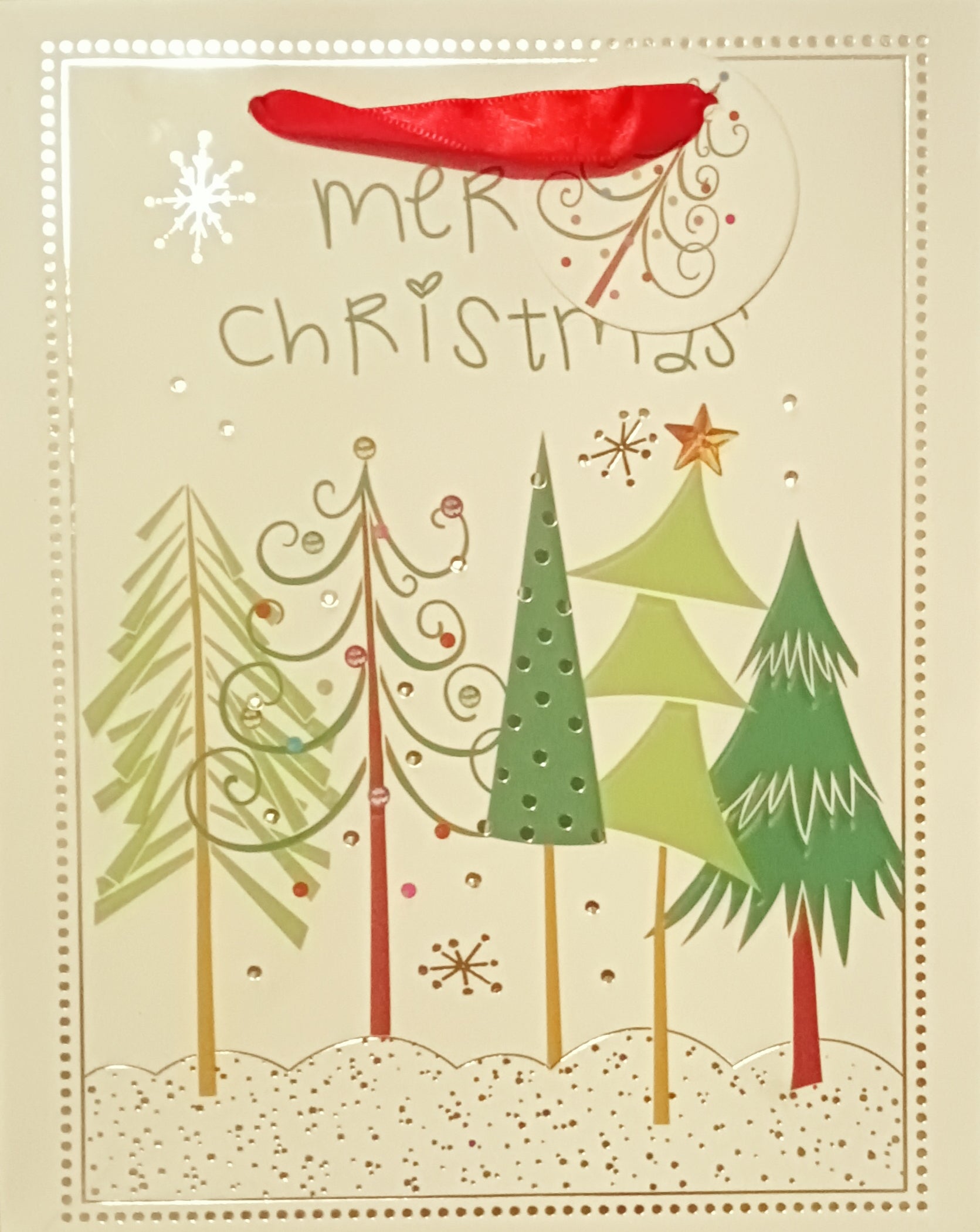 Shopper 18x23x10 cm "Merry Christmas"